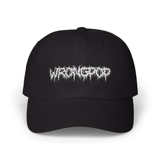 white logo cap
