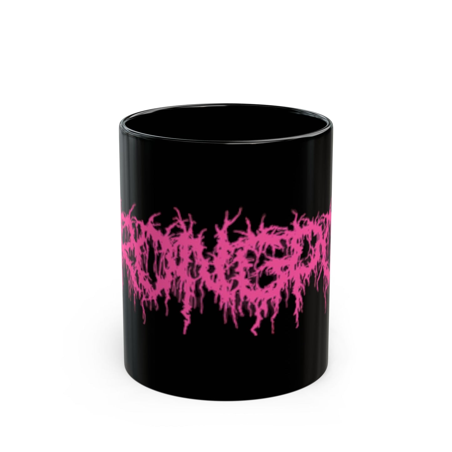 pink logo mug