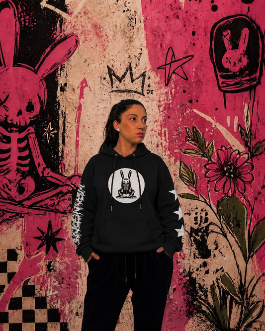 x-ray bunny hoodie (white design)